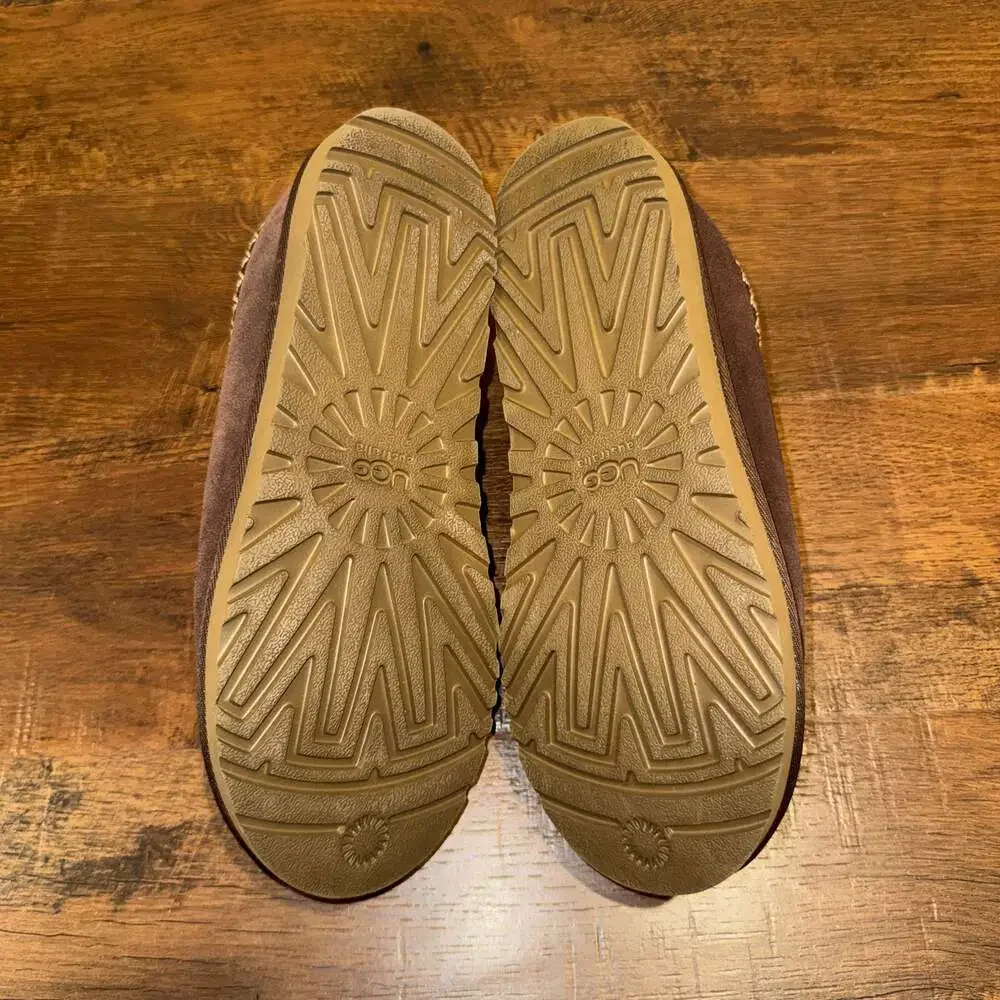 UGG Men’s Tasman Chestnut Shearling Lined Moccasin Slipper Shoe US 10